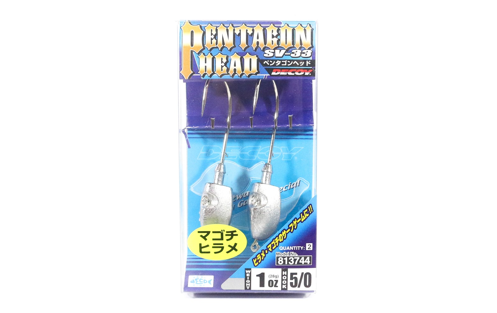 Decoy SV-33 Jig Head Pentagon Head Size 5/0 , 1 oz (3744)