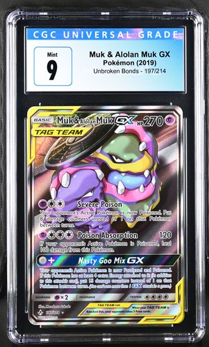 Muk & Alolan Muk-GX graded CGC 9 for sale on eBay