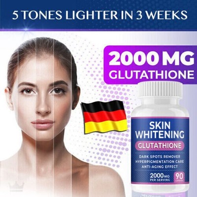 Skin Whitening Glutathione 2000mg, 90 capsules per serving 2026-
