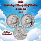 2026 Semi Quincentennial Enduring Liberty BU Half Dollar P&D 2 Coin Set
