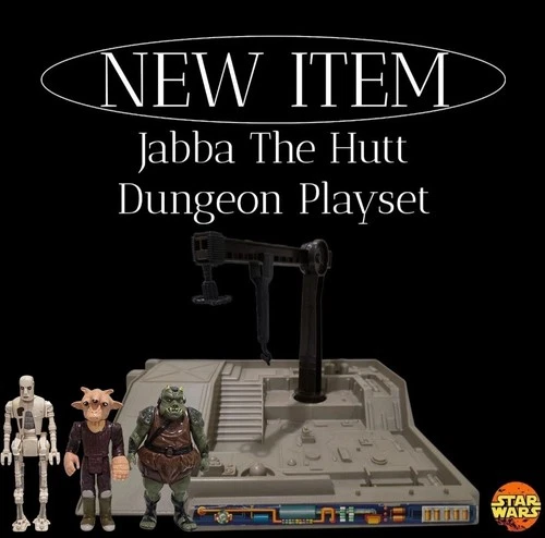 Star Wars Vintage Kenner 1985 Potf Jabba The Hutt Dungeon Action Playset