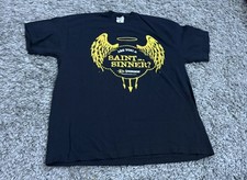 T Shirt L Black Strongbow Saint Or Sinner Angel Wings Devil Promotion Tee Cider