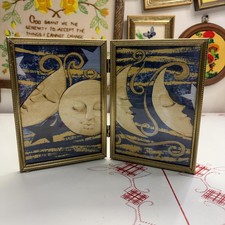 Celestial decor vintage wall boarder framed b...