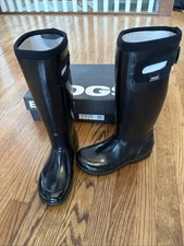 New Bogs Women’s Tacoma Tall Black Waterproof Boots Size 6