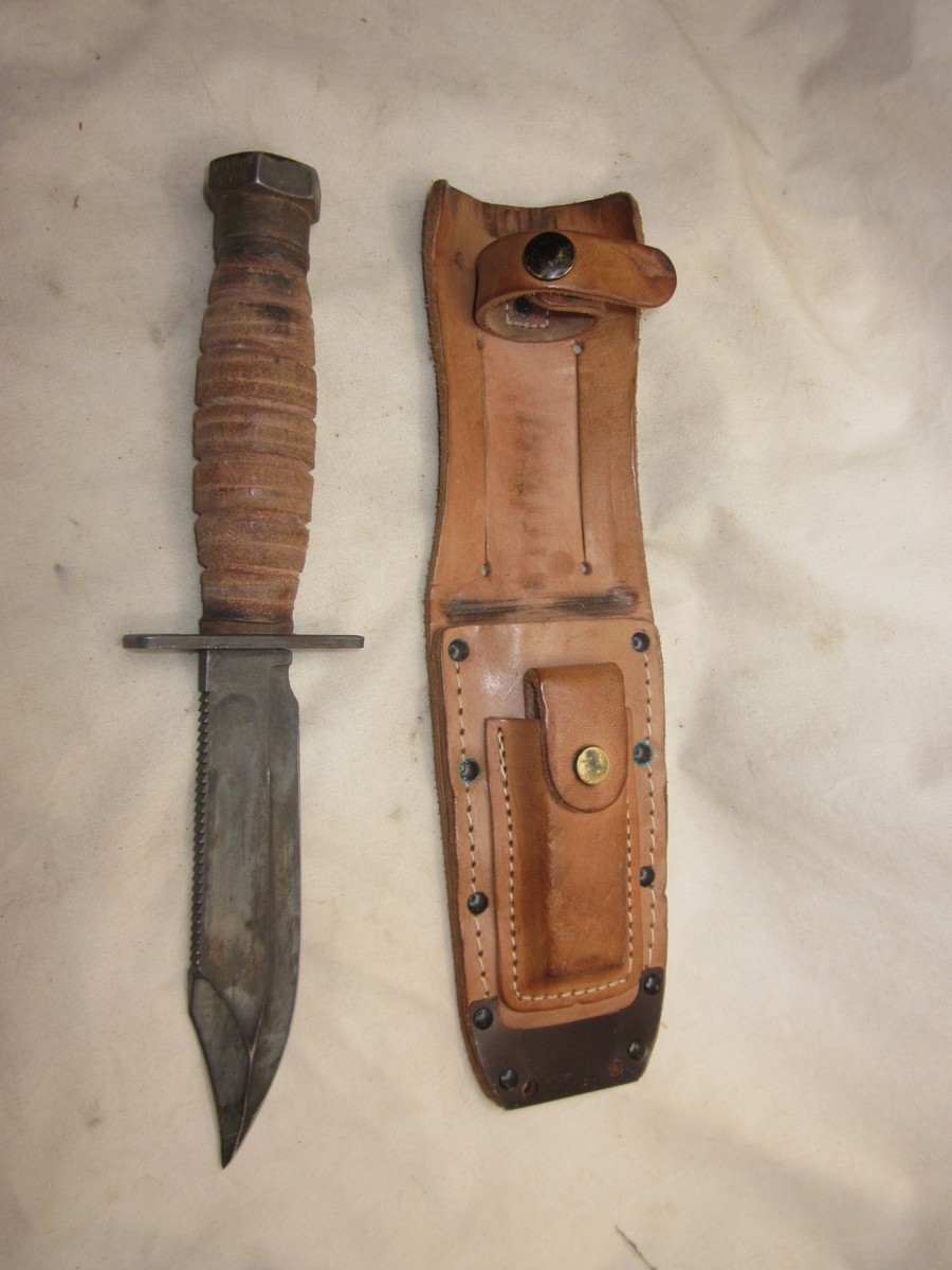 vintage ONTARIO hunting survival knife Military MIL-K-8662E w