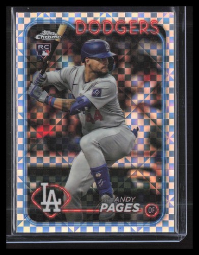 Andy Pages 2024 Topps Chrome Update #USC148 RC, Xfractor Dodgers
