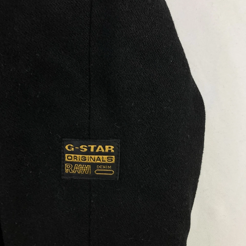 G Star Raw Artner Bomber Mens XL Black Wool Full Zip Jacket - Image 3 of 4