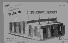 Korber 320 O Gauge Three Stall Roundhouse Plastic Building Kit