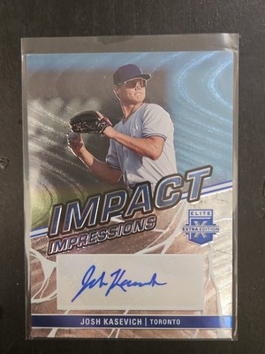 Josh Kasevich 2023 Panini Elite Extra Edition Impact Impressions #II-JKH auto