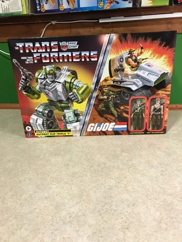Hasbro Transformer GiJoe Autobot Kup Triple T Sgt Slaughter Leatherneck 2024 NIB