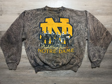 Notre Dame Fighting Irish Sweatshirt vtg 80s 90s college Football crewneck L/XL