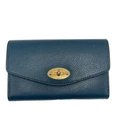 MULBERRY                    Turnlock Bi-fold Wallet blue