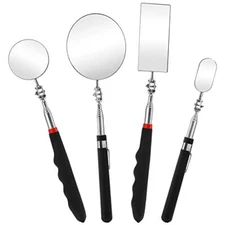 4 Pack Telescoping Magnetic Tool Inspection Mirror Stick for Mechanic