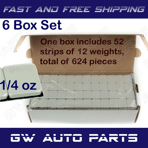 Lead Free Stick On Wheel Weights 1/4 Oz Gray 180 Pieces 1 Box Lead-Free Wheel Weights - 1/4 Oz Stick-On Adhesive Weights, Gray, 180 Pieces Steering Wheel Weight - Foto 4