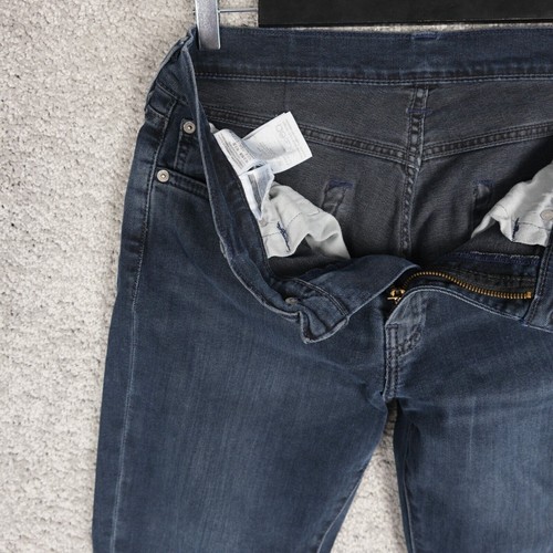 LEVI'S 511 MEN'S JEANS SLIM TAPERED DK BLUE W32 L30 DENIM LEVIS STRETCH ELASTIC - Picture 7 of 9