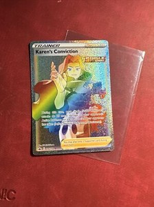 Karen's Conviction - 216/198 - Pokemon Chilling Reign Sword & Shield Secret NM
