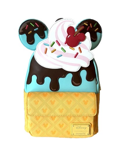 nwt DISNEY - MINNIE MOUSE SWEETS ICE CREAM - LOUNGEFLY MINI BACKPACK