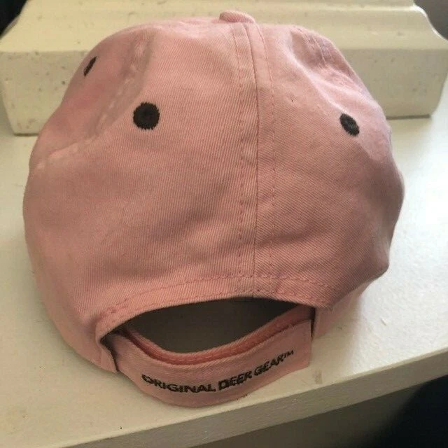Pink Baseball Cap Legendary Whitetails, Original Gear Outdoors Hat Velcro fitted - Image 3 of 4