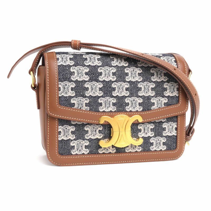 CELINE Teen Triomphe Bag 188882DBA.07OC Calf Embroidery Bag