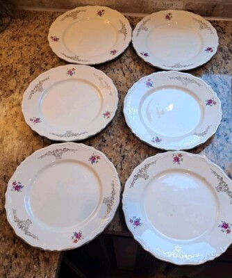 Special Production Italy Lunch Plates Set Of Six , #'s 713, 716, 718