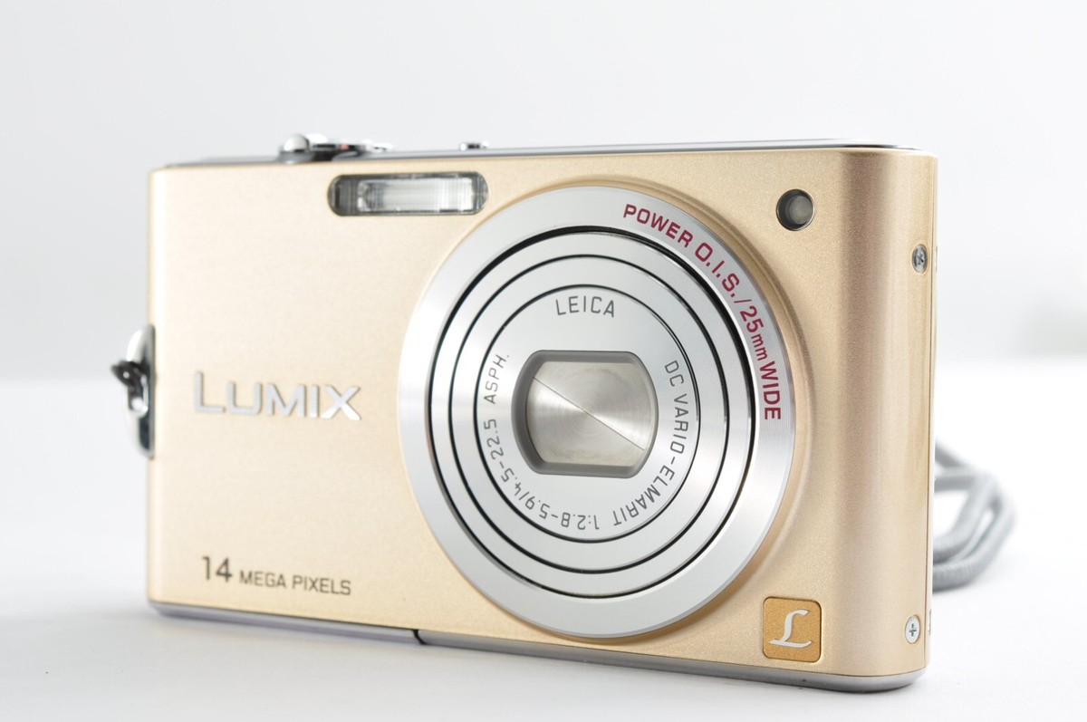 あられさま専用 美品 Lumix FX66 シャンパンゴールド 動作品 Panasonic Lumix DMC-FX66 Gold Compact Digital Camera [N Mint