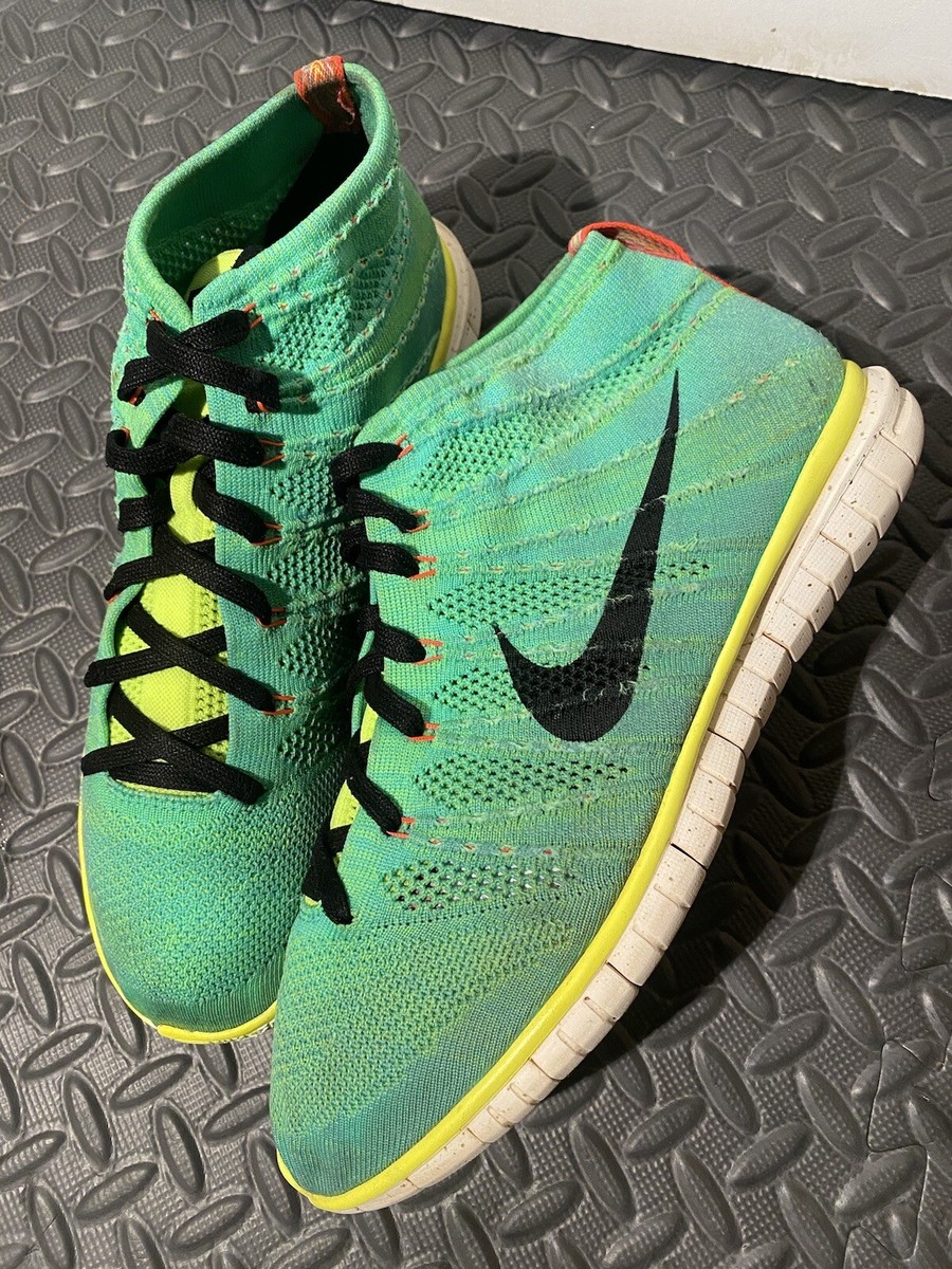Nike Free Run sz 12 Flyknit Chukka Mens Green Shoes 640652-300 | eBay