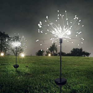 detalles de 150 luz solar led lampara de cesped de diente de leon fuegos artificiales pastizal de luces de fuegos artificiales ver titulo original