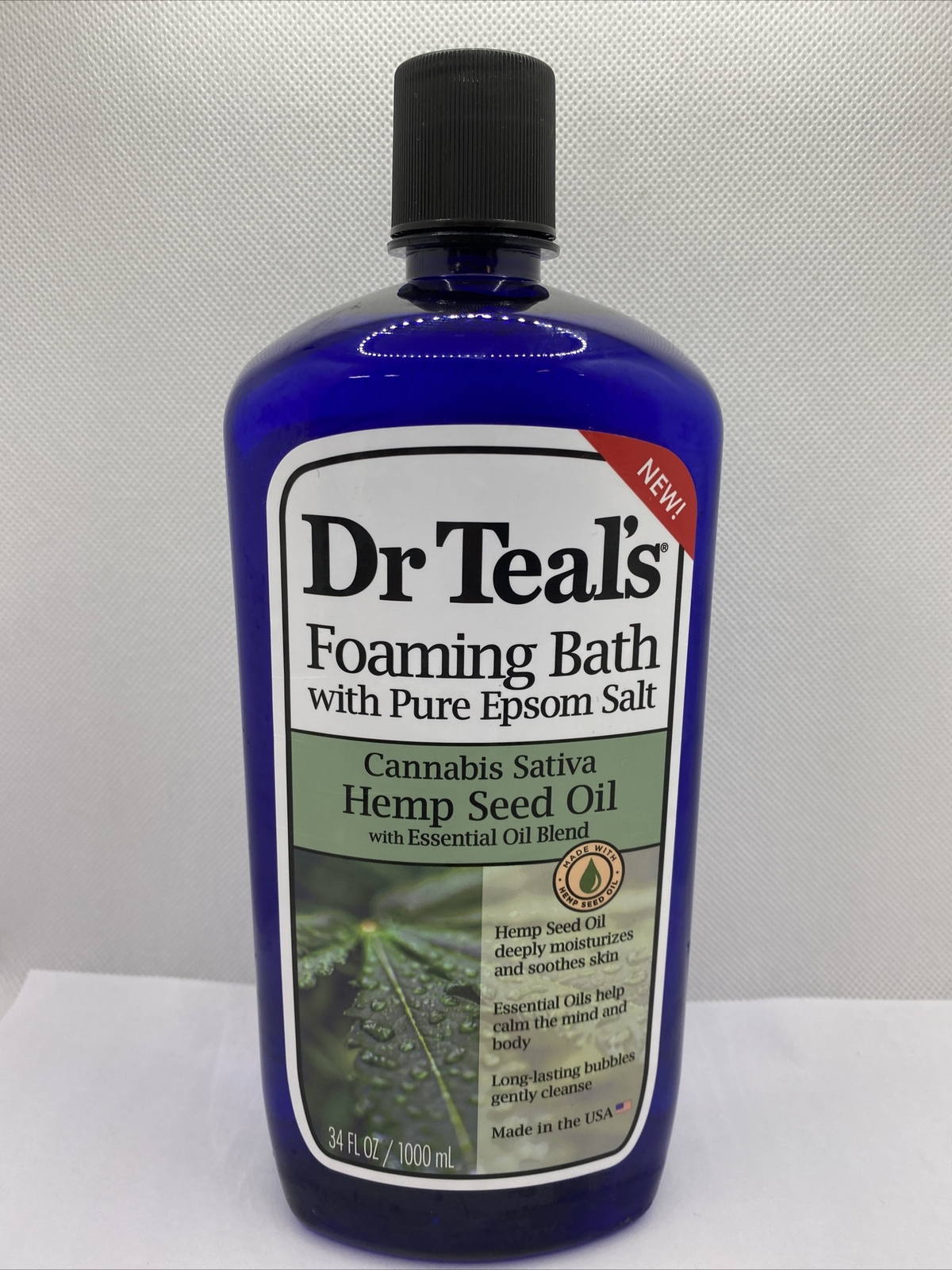 Dr Teal's Hemp Seed Oil Foam Bath, 34 fl.oz. NEW "JUMBO SIZE" eBay
