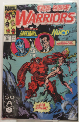 NEW WARRIORS #14 (1991) Darkhawk, Fabian Nicieza, Mark Bagley, Marvel Comics