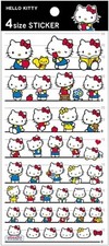 Sanrio Character Hello Kitty 4 Size Decoration Sticker New JP