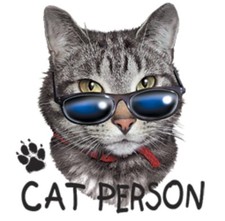 Cat Person Shirt, cat t-shirt, Cool Kitty, Sm - 5X, Ladies Top, cat fancier gift