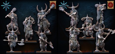 Lost Kingdom, The 9th Age, Warriors of the Dark Gods, Fantasy, 3D gedruckt