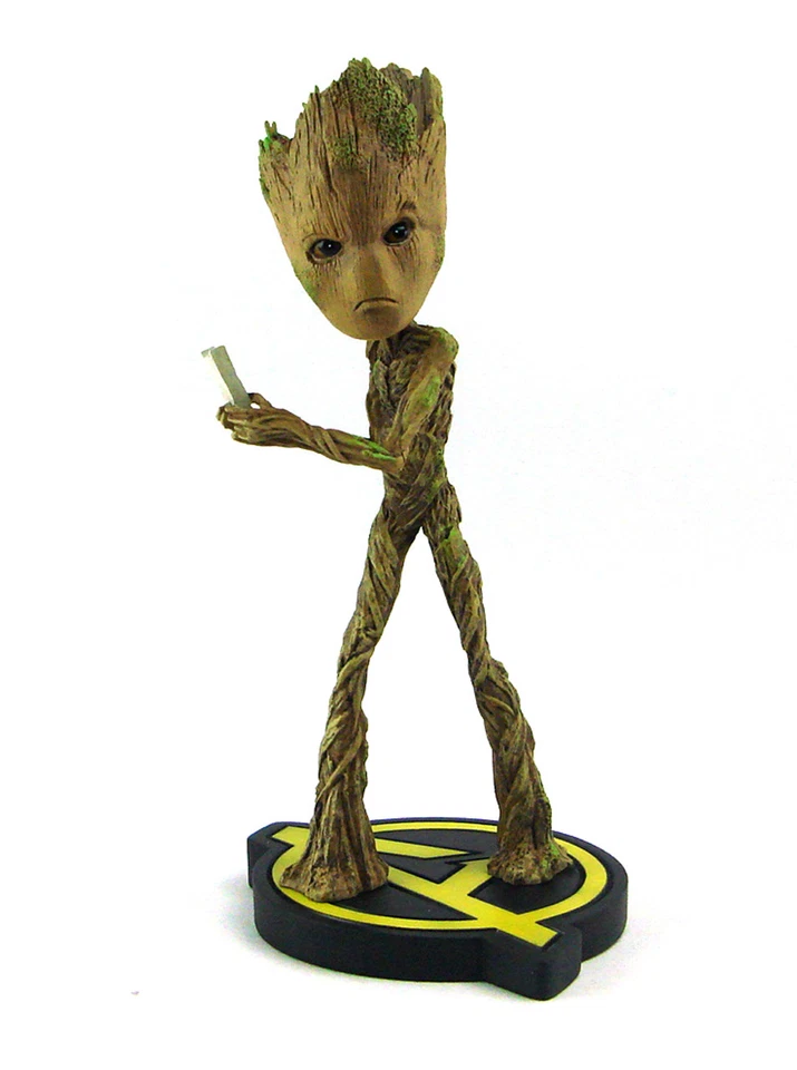 Neca Groot Head Knocker Resin Statue Avengers Infinity War Bobblehead Marvel New - Image 2 of 4