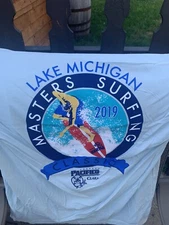 2 FOR 1! BRAND NEW Pacifico Cerveza Beer Surf Lake Michigan T-Shirt - Large