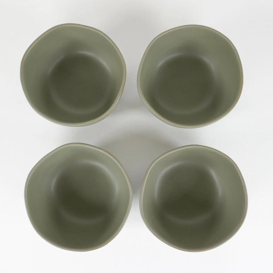 Green Stoneware Mini Dessert/Snack Bowls - Set of 4 - Hearth and Hand Magnolia - Image 3 of 4