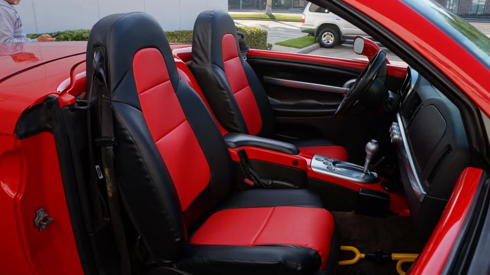 PAR DE 2 FUNDAS DE ASIENTO DELANTERAS CHEVY SSR 2003-2006 TIPO CUERO HECHO EN EE. UU. Foto 2 de 4