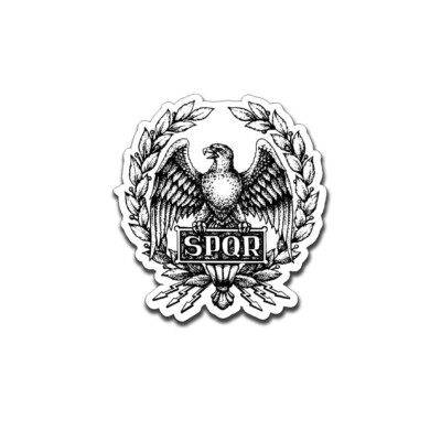 Aquila SPQR Pazzi Questi Symbol 9x7cm Römer Sport Römisches Römischen Reiches A5