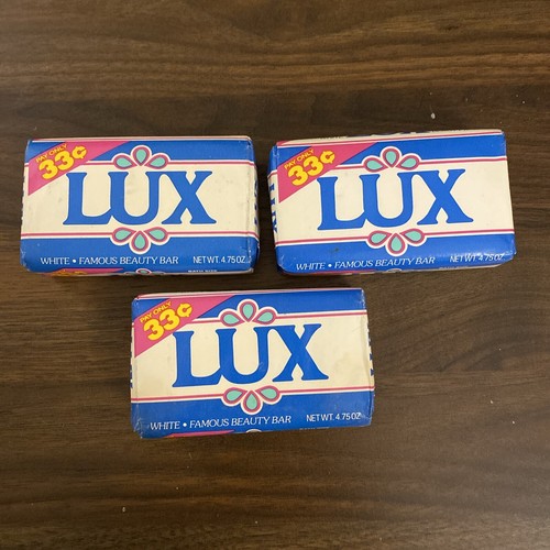 Vintage LUX White Beauty Bath Bar Soap 4.75 Oz Each 3 Packs Sealed ...