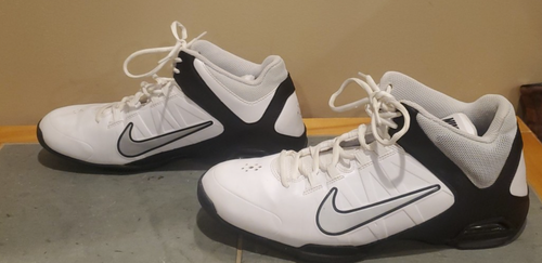 Nike Air Visi Pro 4 Mens 10.5 white Blck With Silver Swoosh 599556-100