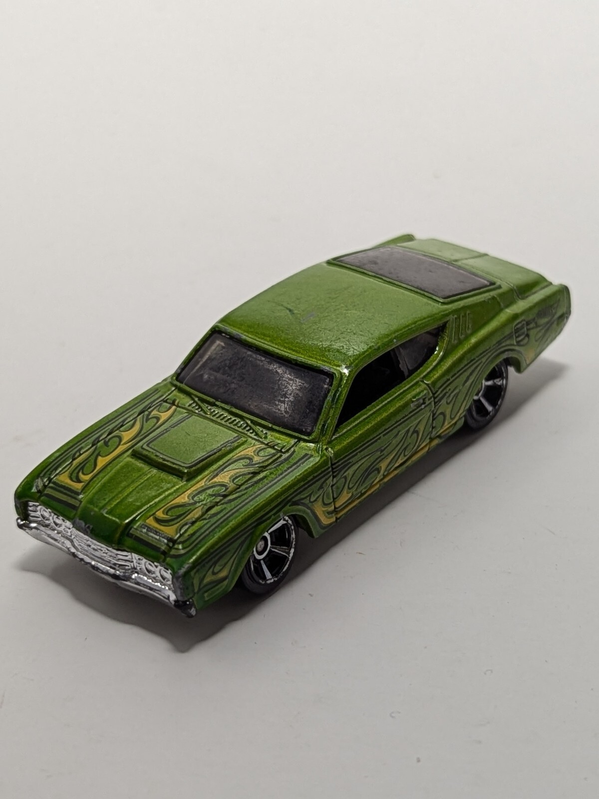2016 Hot Wheels HW Flames 10/10 '69 Mercury Cyclone Green 
