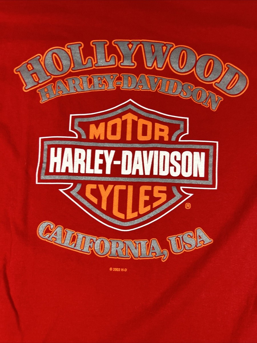 トップス Harley-Davidson t-shirt big logo red Vtg Harley Davidson T Shirt Red Mens XL Roswell Georgia Y2K