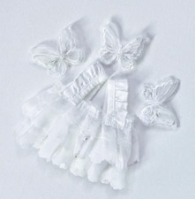 Handmade For Plush 20cm Doll White Wedding Clothes Clothing Dress Up Cosplay