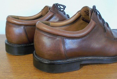 JOHNSTON & MURPHY BRAUN LEDER SPLIT TOE DERBY SCHUHE HERREN 11,5 M - Bild 6 von 11