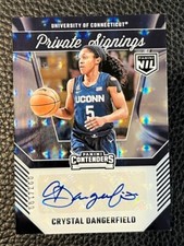 CRYSTAL DANGERFIELD 2025 Panini UConn Basketball HOLO Auto # 97/199 Autograph