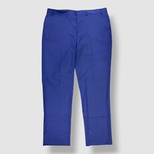 Marc New York Men's Blue Modern-Fit Solid Suit Pants Size 39W 33L