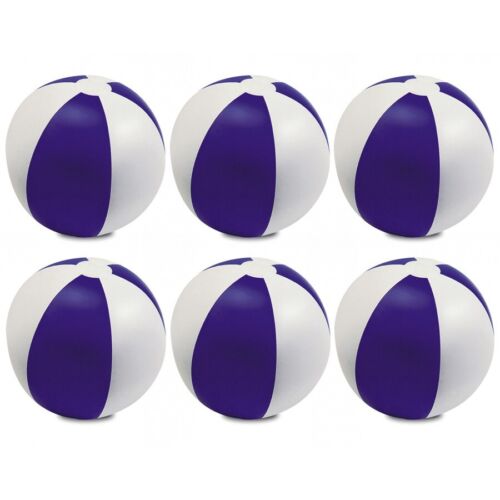 9" Inflatable Blowup Purple Panel Beach Ball Holiday Party Swimming Garden Toy - Picture 4 of 4