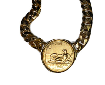 Vintage Goddess of Fortune and Fate Personification Of Luck Pendent Monet