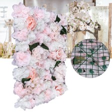 6pcs Artificial Rose Hydrangea Flower Wall Panel Wedding Venue Decor 60 x 40cm