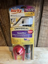 Korkys Universal Quiet Toilet Tank Fill Valve Repair Kit Free Shipping