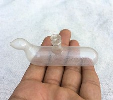 Antik Einzigartig Vogel Form Glas R&ouml;hre Dekorativ Sammlerst&uuml;ck G1090
